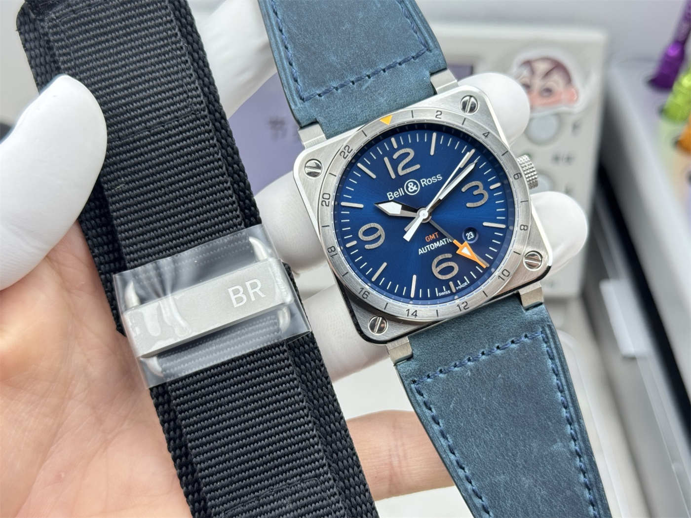 Bell & Ross Replica BR 03-93 GMT Blue – 42mm Automatic [Sunray Dial]
