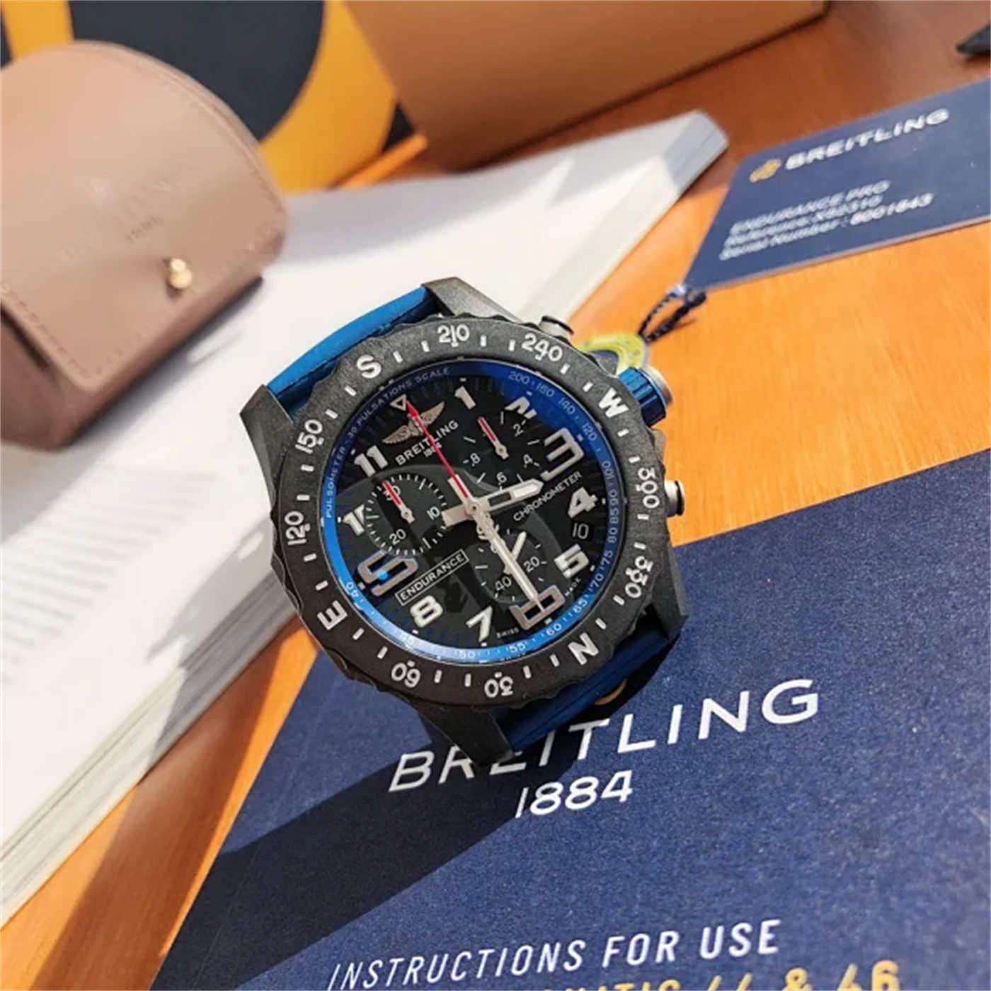 Breitling Endurance Pro 44mm – Real Breitlight Carbon Case [Swiss Quartz Movement]