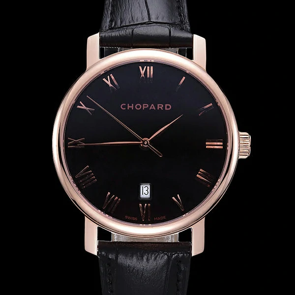 Chopard Classic Black Dial Black Croc Strap new59932