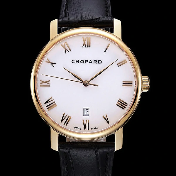 Chopard Classic White Dial Black Croc Strap new59930