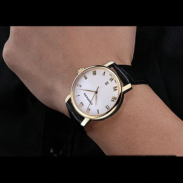 Chopard Classic White Dial Black Croc Strap new59930