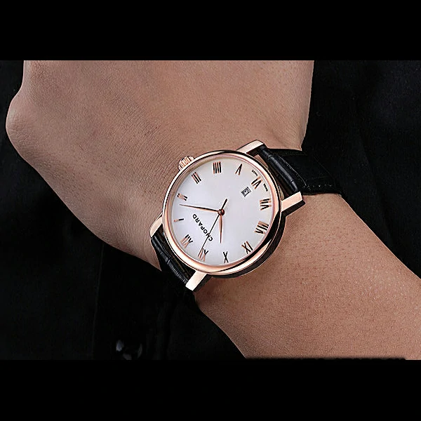 Chopard Classic White Dial Black Croc Strap new59931