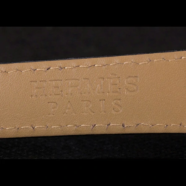 Hermes Classic Croco Leather Strap Multicolor Patterned Logo Dial new59412