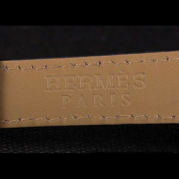 Hermes Classic Croco Leather Strap Multicolor Patterned Logo Dial new59413