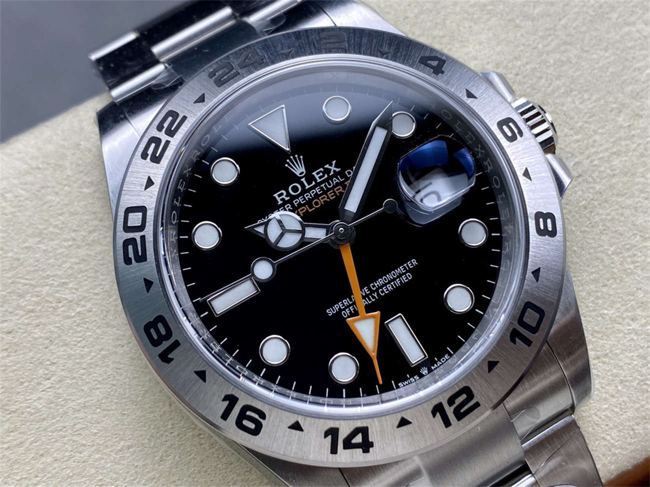 Rolex Explorer 2 16570 Homage – 40mm Stainless Steel GMT Replica Watch
