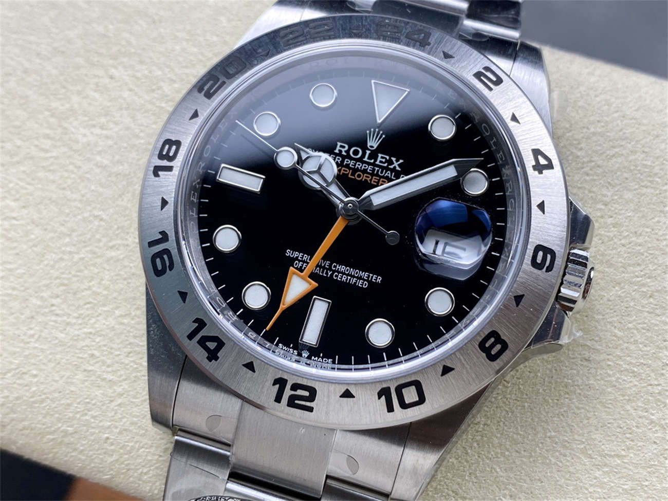 Rolex Explorer 2 16570 Homage – 40mm Stainless Steel GMT Replica Watch