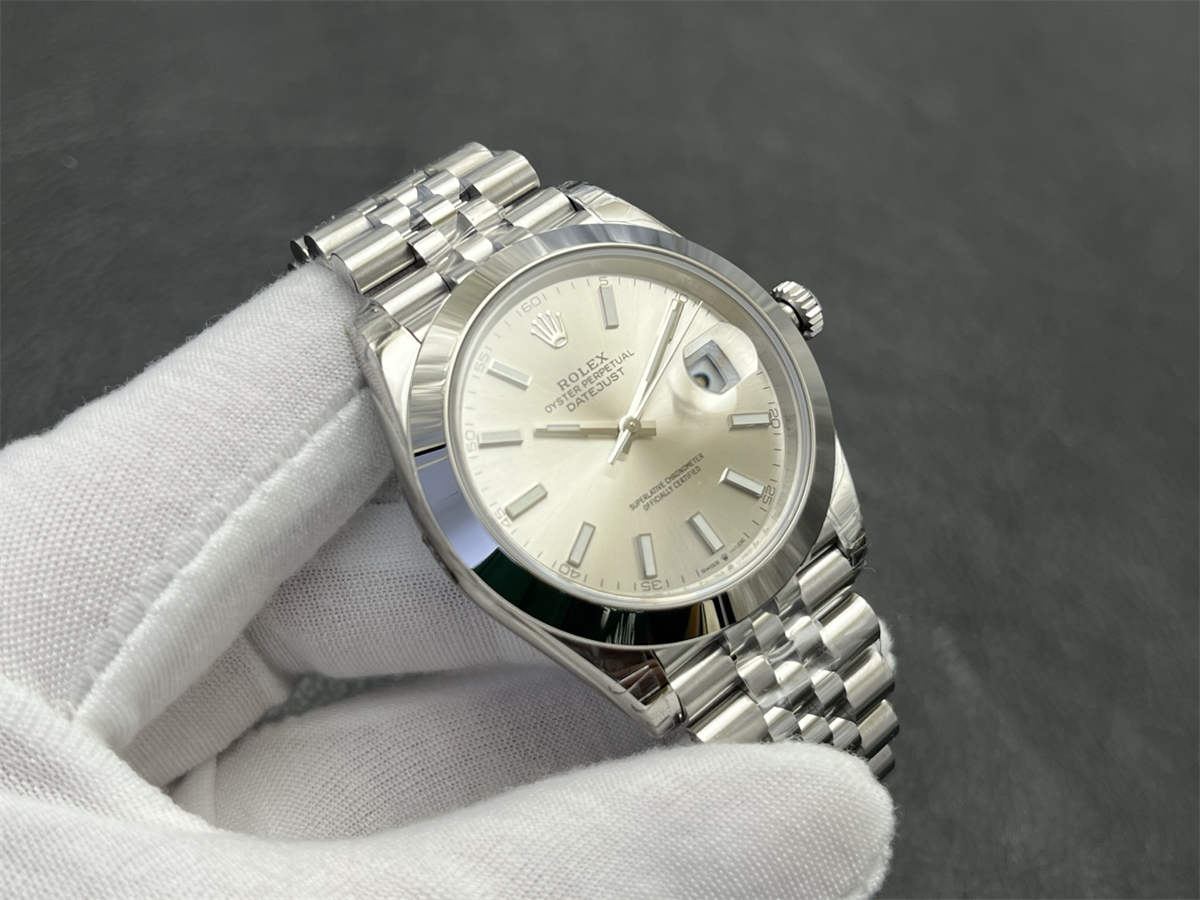 Silver Datejust 41 Replica – Premium 41mm VS Factory Jubilee Bracelet Silver Dial Rolex Clone