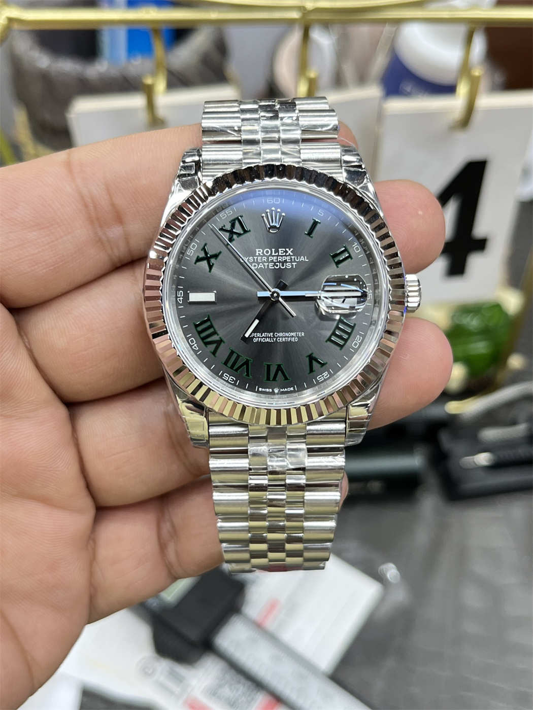 VSF Datejust 41 Wimbledon (Slate Dial) – VS3235 Clone Movement [2026 Latest Batch]